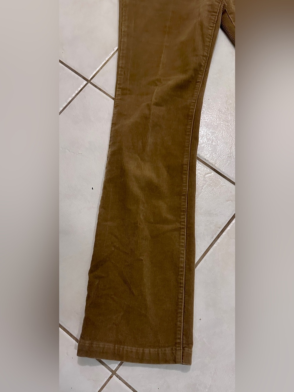 Lands’ End  Size 6 Brown Corduroy Bootcut Flare Pants Stretch Y2K Prep - Picture 5 of 11
